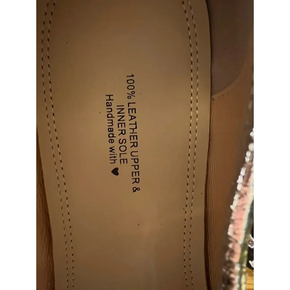 Woodchuck Sato 41 Cracked Silver Cow Leather Tabi Ballerina Ballet Flats NIB